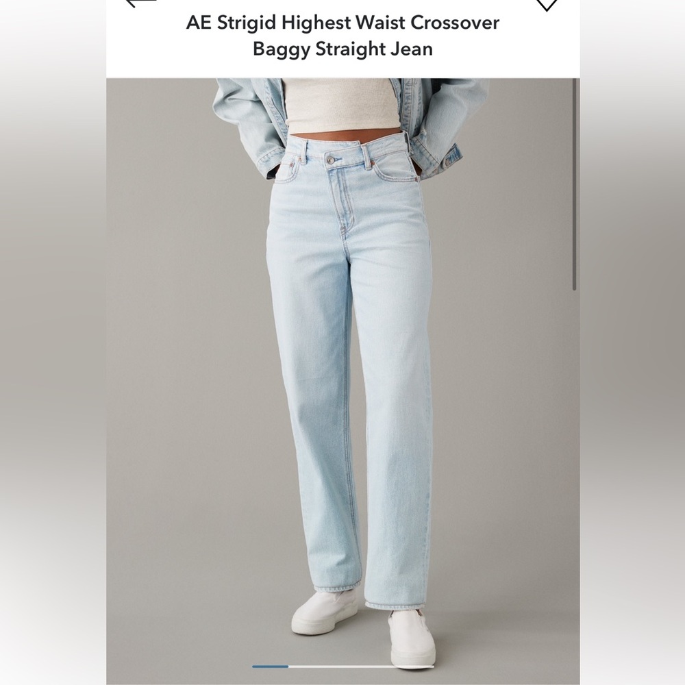 American Eagle Highest Rise Baggy Straight Jean
